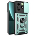 For Tecno Spark Go 2024 / Spark 20 Sliding Camera Cover Design TPU+PC Phone Case(Green)