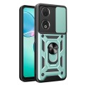 For Honor 90 5G Sliding Camera Cover Design TPU+PC Phone Case(Green)