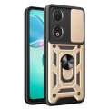For Honor 90 5G Sliding Camera Cover Design TPU+PC Phone Case(Gold)