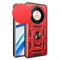 For Honor X9b Sliding Camera Cover Design TPU+PC Phone Case(Red)
