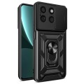 For Honor X8b Sliding Camera Cover Design TPU+PC Phone Case(Black)