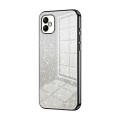 For Samsung Galaxy A05 Gradient Glitter Powder Electroplated Phone Case(Black)