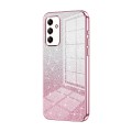 For Samsung Galaxy A05s Gradient Glitter Powder Electroplated Phone Case(Pink)