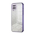 For Samsung Galaxy A12 4G / 5G Gradient Glitter Powder Electroplated Phone Case(Purple)