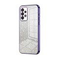 For Samsung Galaxy A13 4G Gradient Glitter Powder Electroplated Phone Case(Purple)