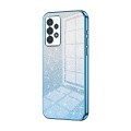 For Samsung Galaxy A13 4G Gradient Glitter Powder Electroplated Phone Case(Blue)