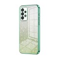 For Samsung Galaxy A13 4G Gradient Glitter Powder Electroplated Phone Case(Green)