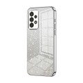 For Samsung Galaxy A13 4G Gradient Glitter Powder Electroplated Phone Case(Silver)