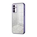 For Samsung Galaxy A13 5G / A04s Gradient Glitter Powder Electroplated Phone Case(Purple)