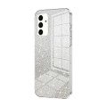 For Samsung Galaxy A13 5G / A04s Gradient Glitter Powder Electroplated Phone Case(Transparent)