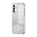 For Samsung Galaxy A14 5G Gradient Glitter Powder Electroplated Phone Case(Silver)