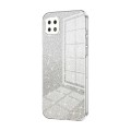 For Samsung Galaxy A22 5G / A22s Gradient Glitter Powder Electroplated Phone Case(Transparent)