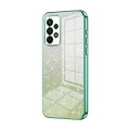 For Samsung Galaxy A23 Gradient Glitter Powder Electroplated Phone Case(Green)