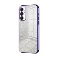 For Samsung Galaxy A24 4G Gradient Glitter Powder Electroplated Phone Case(Purple)