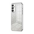 For Samsung Galaxy A24 4G Gradient Glitter Powder Electroplated Phone Case(Silver)