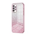 For Samsung Galaxy A32 4G Gradient Glitter Powder Electroplated Phone Case(Pink)