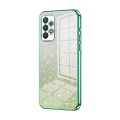 For Samsung Galaxy A32 4G Gradient Glitter Powder Electroplated Phone Case(Green)