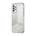 For Samsung Galaxy A32 4G Gradient Glitter Powder Electroplated Phone Case(Silver)