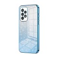 For Samsung Galaxy A33 5G Gradient Glitter Powder Electroplated Phone Case(Blue)