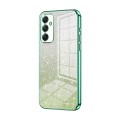 For Samsung Galaxy A34 5G Gradient Glitter Powder Electroplated Phone Case(Green)