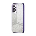 For Samsung Galaxy A53 5G Gradient Glitter Powder Electroplated Phone Case(Purple)