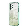 For Samsung Galaxy A53 5G Gradient Glitter Powder Electroplated Phone Case(Green)