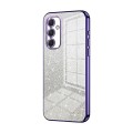 For Samsung Galaxy A54 5G Gradient Glitter Powder Electroplated Phone Case(Purple)