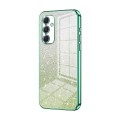 For Samsung Galaxy A54 5G Gradient Glitter Powder Electroplated Phone Case(Green)