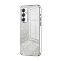 For Samsung Galaxy A54 5G Gradient Glitter Powder Electroplated Phone Case(Silver)