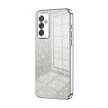 For Samsung Galaxy A82 5G Gradient Glitter Powder Electroplated Phone Case(Silver)