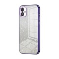 For Samsung Galaxy F14 5G Gradient Glitter Powder Electroplated Phone Case(Purple)