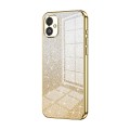 For Samsung Galaxy F14 5G Gradient Glitter Powder Electroplated Phone Case(Gold)