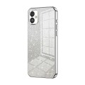 For Samsung Galaxy F14 5G Gradient Glitter Powder Electroplated Phone Case(Silver)