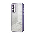 For Samsung Galaxy M14 Gradient Glitter Powder Electroplated Phone Case(Purple)