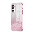 For Samsung Galaxy M14 Gradient Glitter Powder Electroplated Phone Case(Pink)