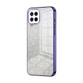 For Samsung Galaxy M53 5G Gradient Glitter Powder Electroplated Phone Case(Purple)