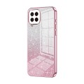 For Samsung Galaxy M53 5G Gradient Glitter Powder Electroplated Phone Case(Pink)