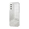 For Samsung Galaxy S21 5G Gradient Glitter Powder Electroplated Phone Case(Transparent)