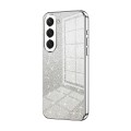 For Samsung Galaxy S23 5G Gradient Glitter Powder Electroplated Phone Case(Silver)