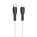 Borofone BX86 Advantage PD 20W USB-C / Type-C to 8 Pin Silicone Charging Data Cable, Length:1m(White