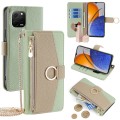 For Huawei nova Y61 Crossbody Litchi Texture Leather Phone Case(Green)