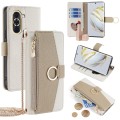 For Huawei nova 10 Crossbody Litchi Texture Leather Phone Case(White)