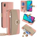 For Huawei Y5 2019 / Honor 8S Crossbody Litchi Texture Leather Phone Case(Pink)