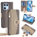For OnePlus Ace Racing Crossbody Litchi Texture Leather Phone Case(Grey)