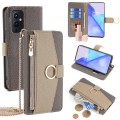 For OnePlus 9 Crossbody Litchi Texture Leather Phone Case(Grey)
