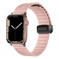 For Apple Watch SE 2023 40mm Water Ripple Magnetic Folding Buckle Watch Band, Style: Bold Version(Pi