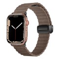 For Apple Watch Series 9 45mm Water Ripple Magnetic Folding Buckle Watch Band, Style: Bold Version(L