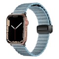 For Apple Watch Ultra 49mm Water Ripple Magnetic Folding Buckle Watch Band, Style: Bold Version(Deni