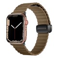 For Apple Watch Series 8 41mm Water Ripple Magnetic Folding Buckle Watch Band, Style: Bold Version(B