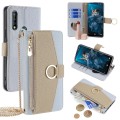 For Oukitel C17 / C17 Pro Crossbody Litchi Texture Leather Phone Case(Blue)